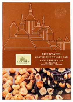 Tafelschokolade BURGTAFEL GANZE HASELNUSS, 275g